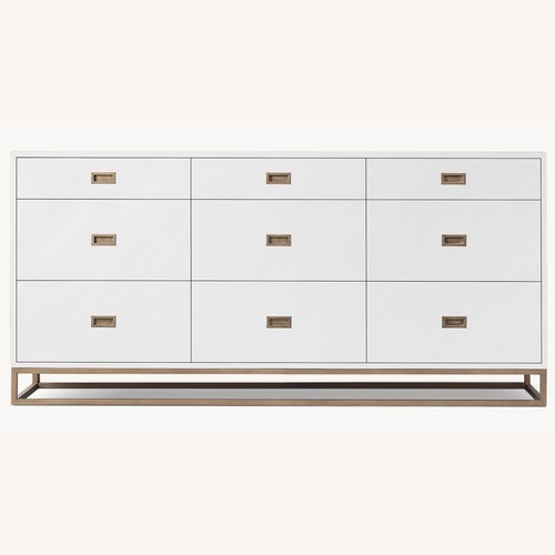 Used Restoration Hardware Avalon White Wood Dresser for sale on AptDeco