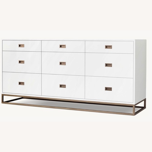 Used Restoration Hardware Avalon White Wood Dresser for sale on AptDeco