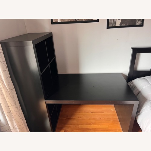 Used IKEA Black Wood Desk for sale on AptDeco