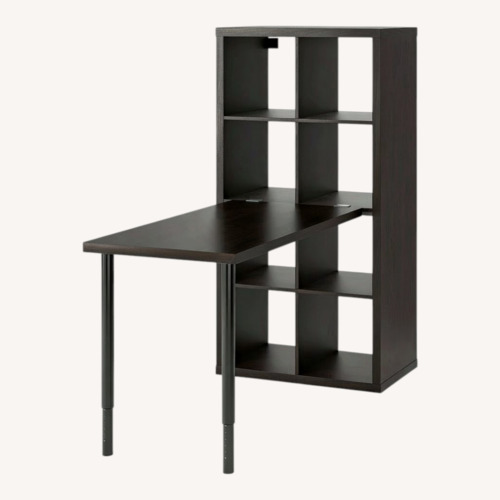 Used IKEA Black Wood Desk for sale on AptDeco
