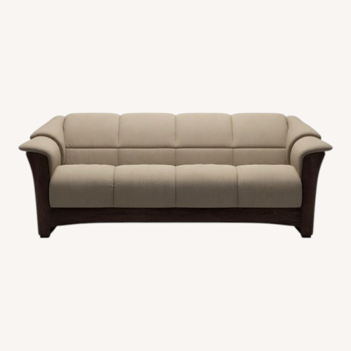 Used Elkornes Stressless Oslo Leather Couch for sale on AptDeco