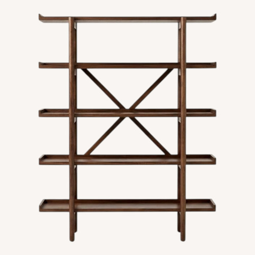 Used Lyncott 70” Brown Bookcase for sale on AptDeco