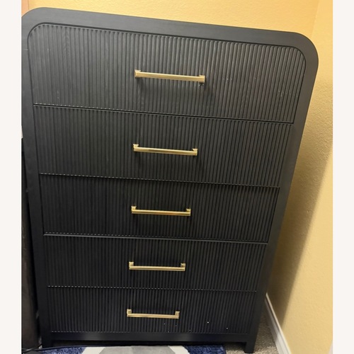 Used Ridgemont Black Dresser Chest of Drawers for sale on AptDeco