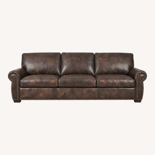 Used Genuine Leather Couch for sale on AptDeco