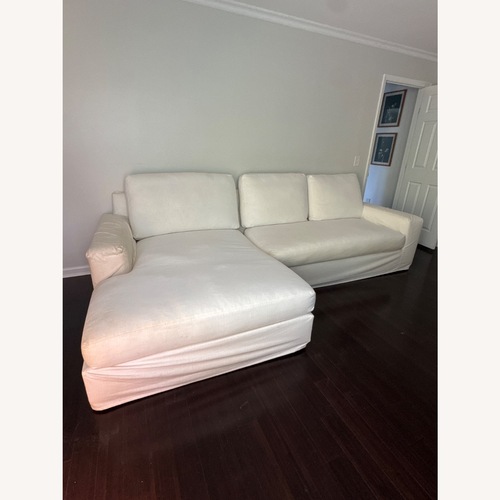 Used Pottery Barn Big Sur Double Chaise Sectional for sale on AptDeco