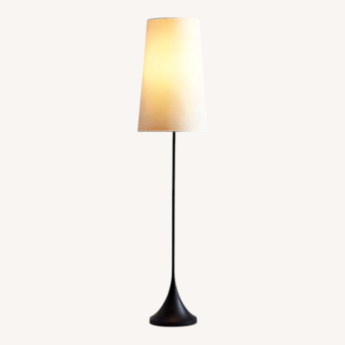 Used Crate & Barrel Seguin Black Metal Floor Lamp for sale on AptDeco