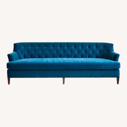 Used Blue Velvet 3+ Seater Sofa for sale on AptDeco