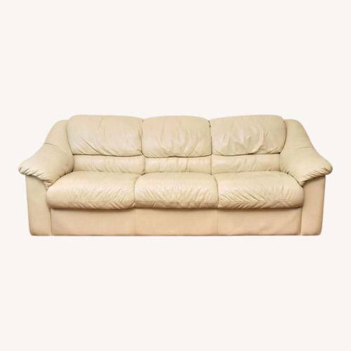 Used 3 Seater Fine Italian Leather Sofa for sale on AptDeco