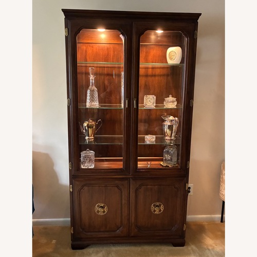 Used Dark Brown Wood Sideboard for sale on AptDeco