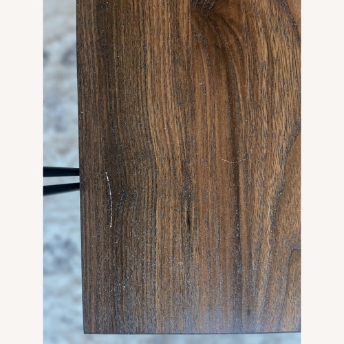 Used Glass Top Modern Coffee Table Walnut for sale on AptDeco