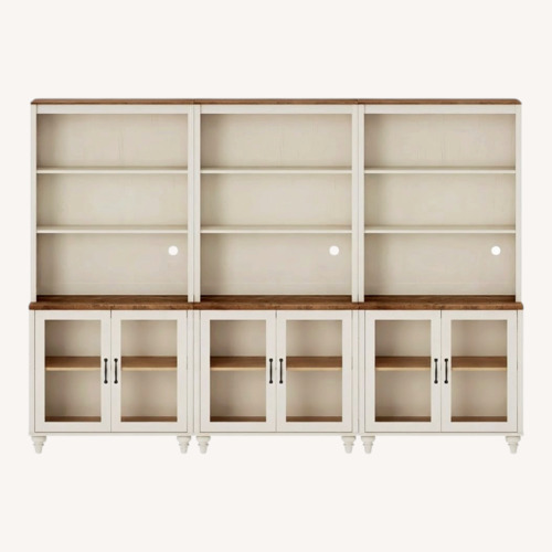 Used Corretta White Wood Bookcase for sale on AptDeco
