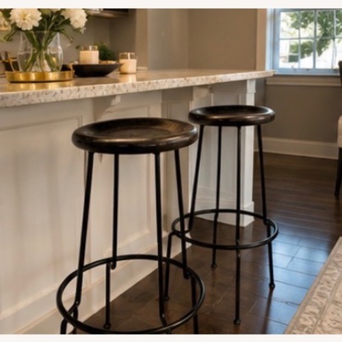Used Industrial Iron Bar Stools for sale on AptDeco