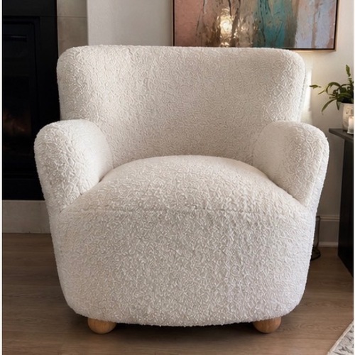 Used Boucle Accent Chair for sale on AptDeco