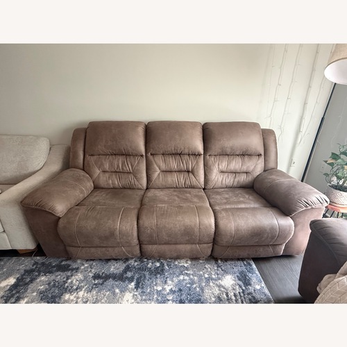 Used Ashley Furniture Stoneland 3 Seater Power Recliner Sofa for sale on AptDeco