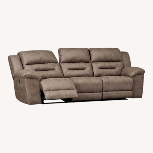 Used Ashley Furniture Stoneland 3 Seater Power Recliner Sofa for sale on AptDeco