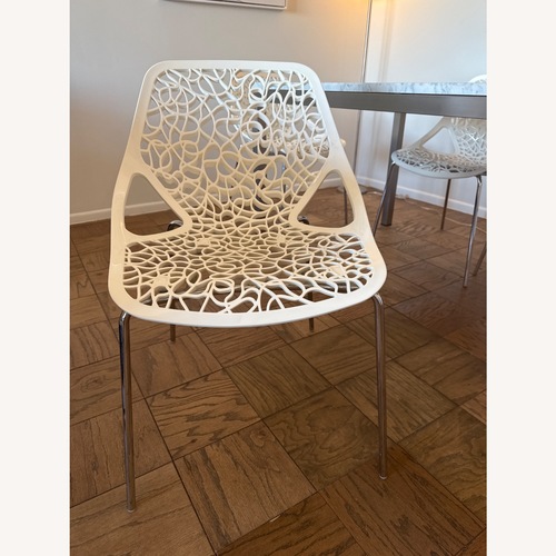 Used Room & Board White Plastic Dining Chair for sale on AptDeco