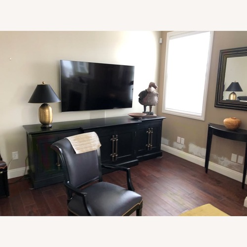Used Restoration Hardware Black 96" WIde Media Console for sale on AptDeco
