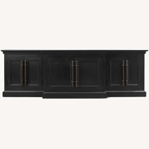 Used Restoration Hardware Black 96" WIde Media Console for sale on AptDeco