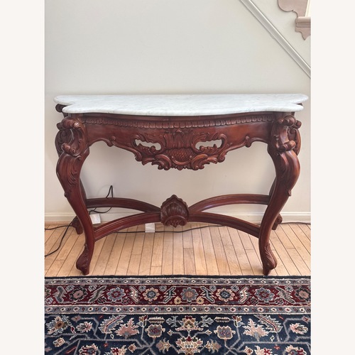 Used Rococo Marble Top Console Table for sale on AptDeco