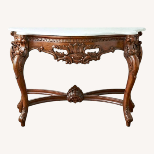Used Rococo Marble Top Console Table for sale on AptDeco