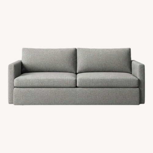 Used Living Spaces Light Gray Fabric 2 Seater Sofa for sale on AptDeco
