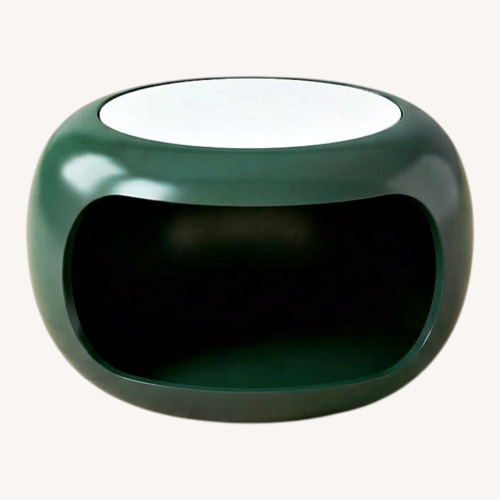 Used Vintage/Antique Finds Green Wood Side Table for sale on AptDeco