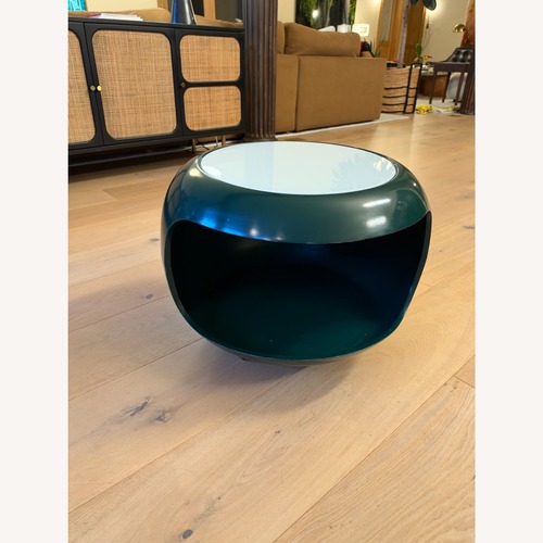 Used Vintage/Antique Finds Green Wood Side Table for sale on AptDeco