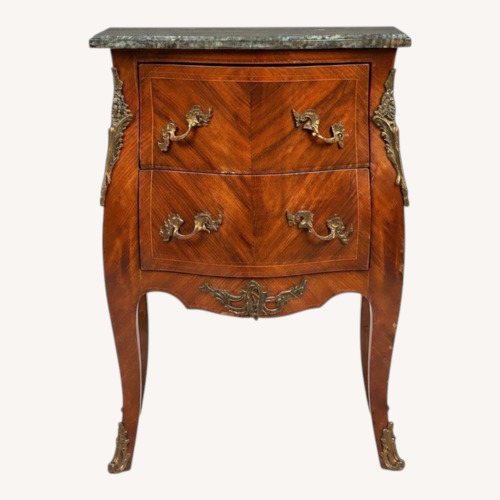 Used Vintage/Antique Finds Light Brown Wood Side Table for sale on AptDeco