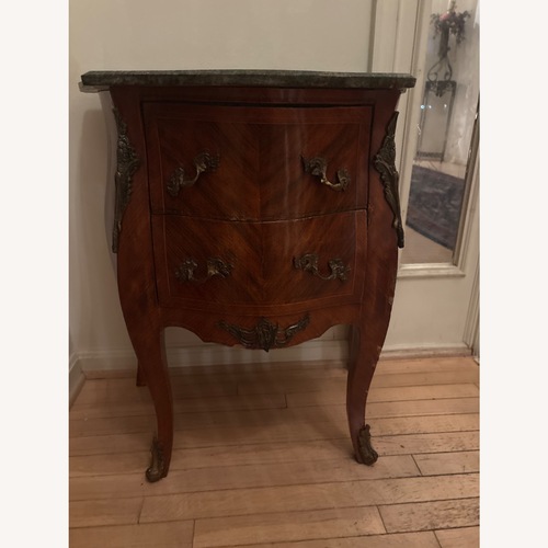 Used Vintage/Antique Finds Light Brown Wood Side Table for sale on AptDeco