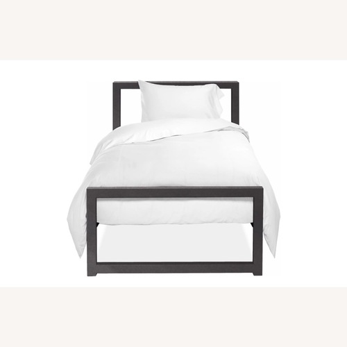 Used Room & Board Parsons Black Metal Twin Bed for sale on AptDeco