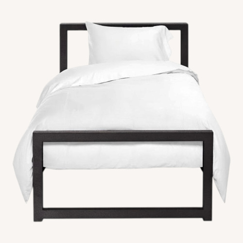 Used Room & Board Parsons Black Metal Twin Bed for sale on AptDeco