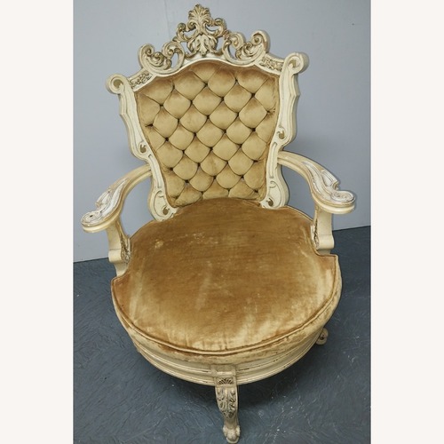 Used Vintage/Antique Finds Gold Armchair for sale on AptDeco