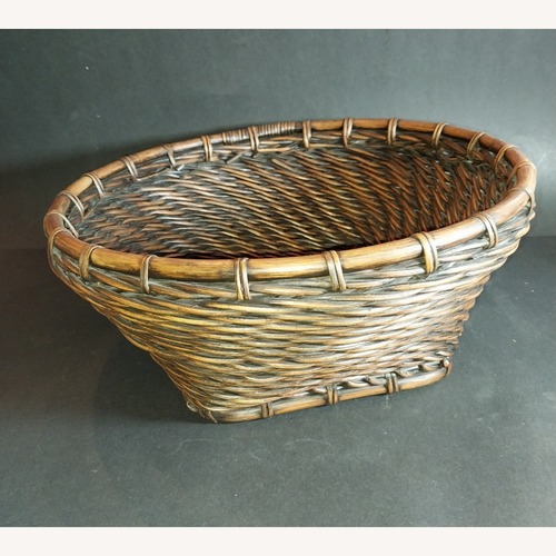 Used Dark Brown Wicker Basket for sale on AptDeco