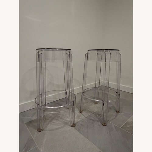 Used Kartell Transparent Plastic Stool for sale on AptDeco