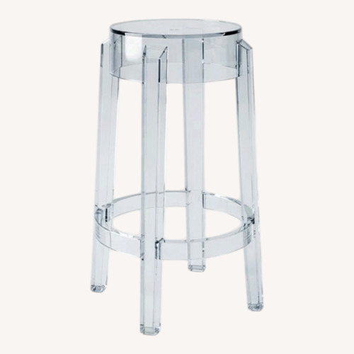 Used Kartell Transparent Plastic Stool for sale on AptDeco