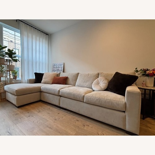 Used Crate & Barrel Axis Natural 3+ Piece Sectional for sale on AptDeco