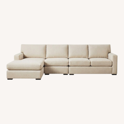 Used Crate & Barrel Axis Natural 3+ Piece Sectional for sale on AptDeco