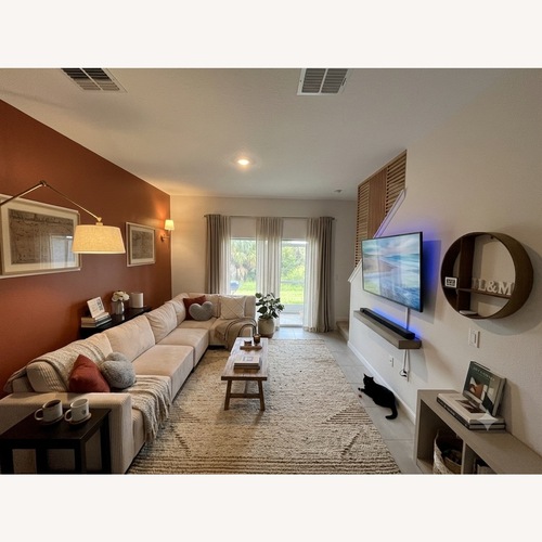 Used Beige Corduroy Couch for sale on AptDeco
