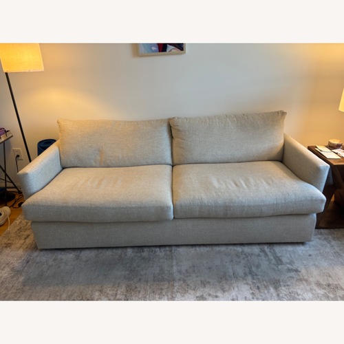 Used Crate & Barrel Light Gray Fabric 3+ Seater Sofa for sale on AptDeco