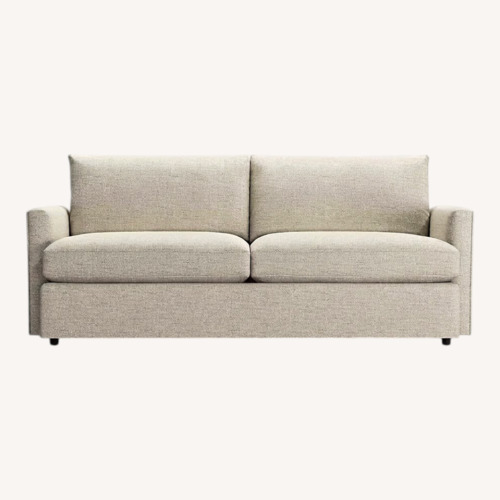 Used Crate & Barrel Light Gray Fabric 3+ Seater Sofa for sale on AptDeco