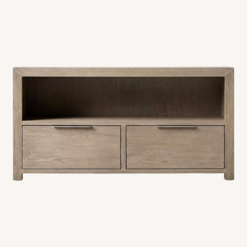Used Restoration Hardware Laguna Natural Wood Media Storage for sale on AptDeco