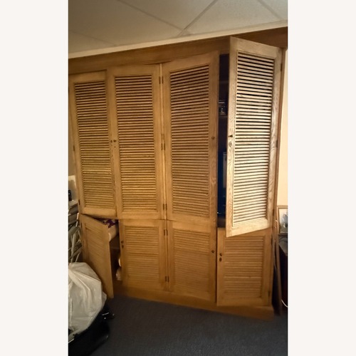Used Restoration Hardware Shutter Double Armoire for sale on AptDeco