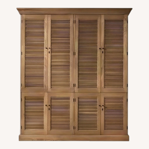 Used Restoration Hardware Shutter Double Armoire for sale on AptDeco