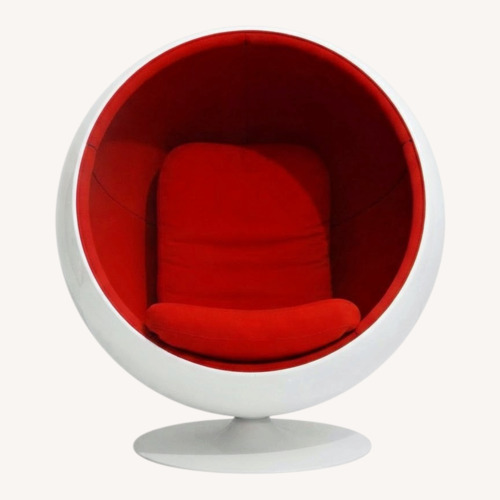 Used Eero Aarnio White Plastic Accent Chair for sale on AptDeco