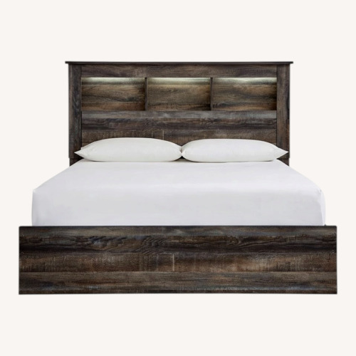 Used Dark Brown King Bed for sale on AptDeco