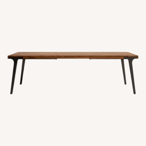 Used Crate & Barrel Light Brown Wood Dining Table for sale on AptDeco