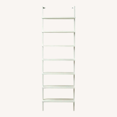 Used CB2 Stairway White Lacquer Bookcase for sale on AptDeco
