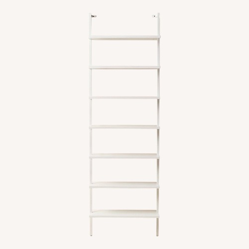 Used CB2 Stairway White Lacquer Bookcase for sale on AptDeco