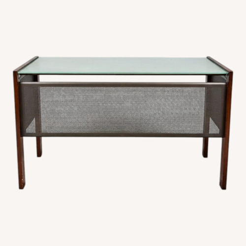 Used Glass Wood and Metal Desk  for sale on AptDeco