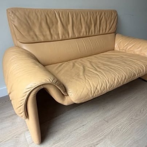 Used De Sede DS-2011 Yellow Leather Sofa for sale on AptDeco
